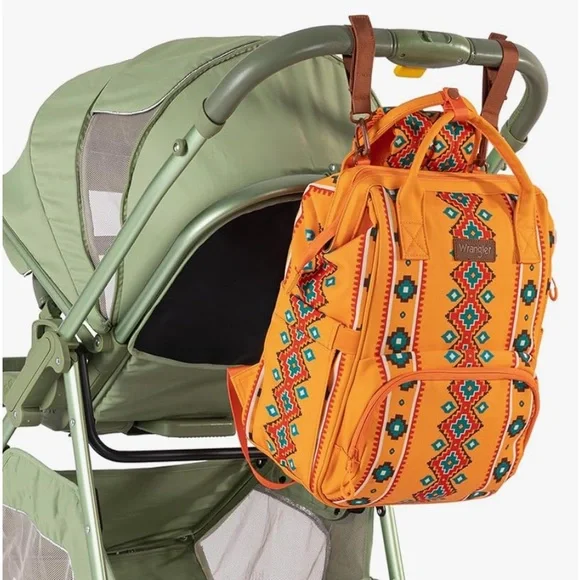 Wrangler Aztec Backpack Daypack Travel Bag Side Pockets NWT - Picture 6 of 7